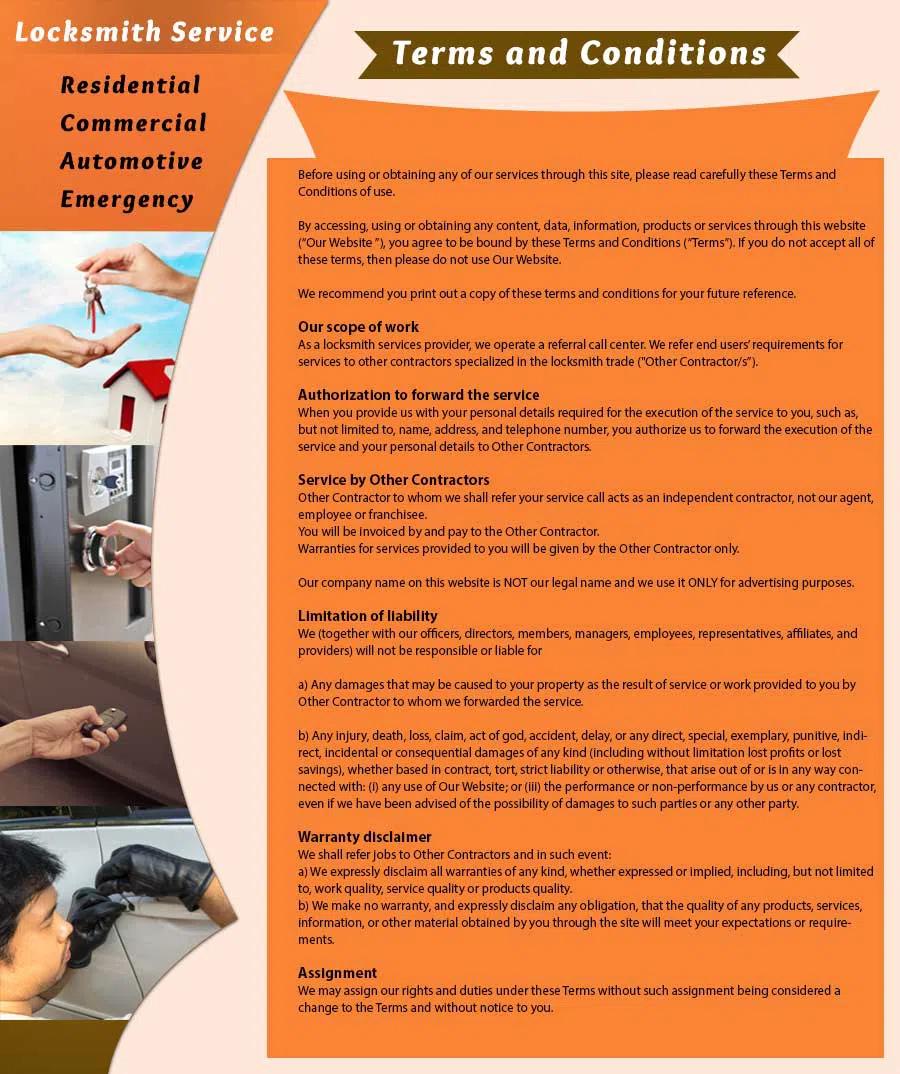 Nashville Liberty Locksmith, Nashville, TN 615-510-3173 - terms-ls